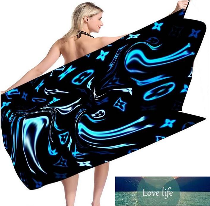 Designer Towel Letter Old Flower Printed Beach Towel Shawl Shower Bath Towels Body Wrap For Men And Women Swimming Sport