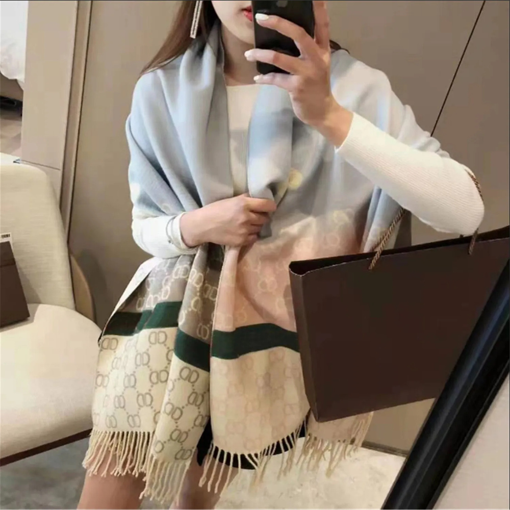 Fashion Designer Scarf With Geometric Patterns Winter Lette…