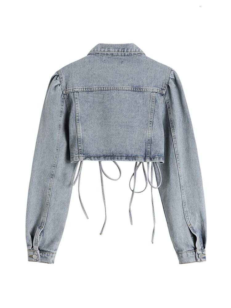 Women's Jackets Autumn Sexy Denim Jackets Women long Sleeve With Vintage Casual Coat Streetwear Short Harajuku Blue Jean Outwear Female Top 23081