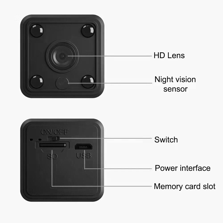 X6 HD Mini WIFI camera 1080P IR Night Vision Camera Camcorder IP 1080P Cam Security Cluod Cam With Microphone For Home Baby Vs A9 A8 Pro New