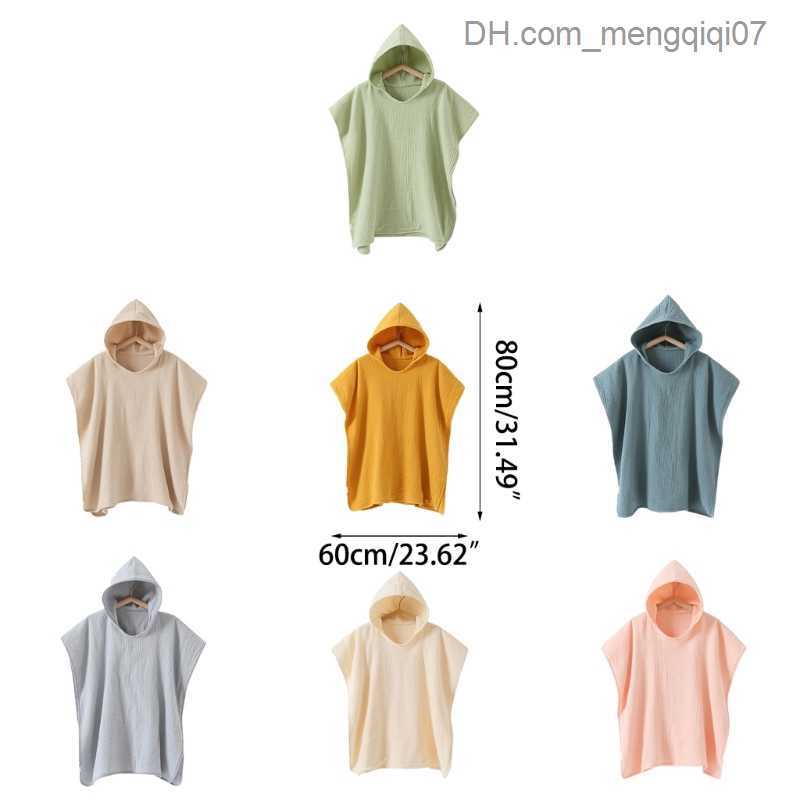 Towels Robes Children's bath towels baby bath towels children's hooded beach swimming ponchos fashionable shower gifts Z230819
