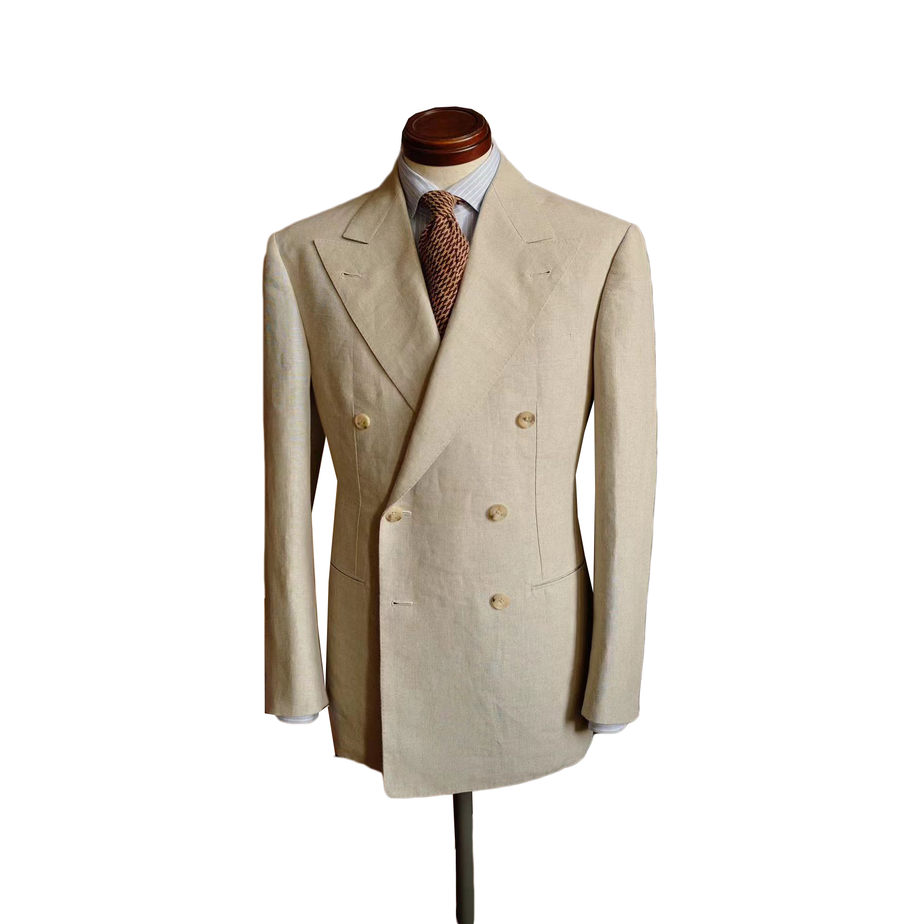 Classic Men's Suits Blazer Solid Color Tuxedos Double Breasted Groom Wear For Wedding Peaked Lapel Coat Customize Only Jacket