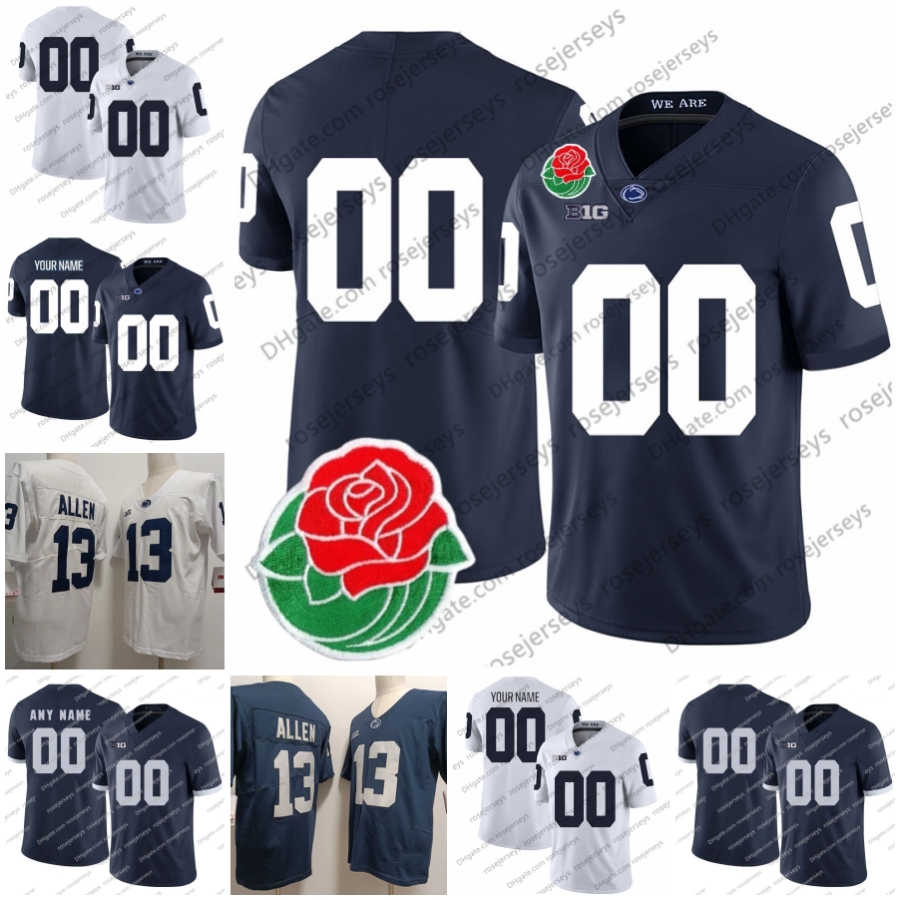 PSU Drew Allar Penn State Nittany Lions Nicholas Singleton Kaytron Allen Abdul Carter Dennis-Sutton Curtis Jacobs Saunders Chop Robinson Rose Bowl Football Jersey