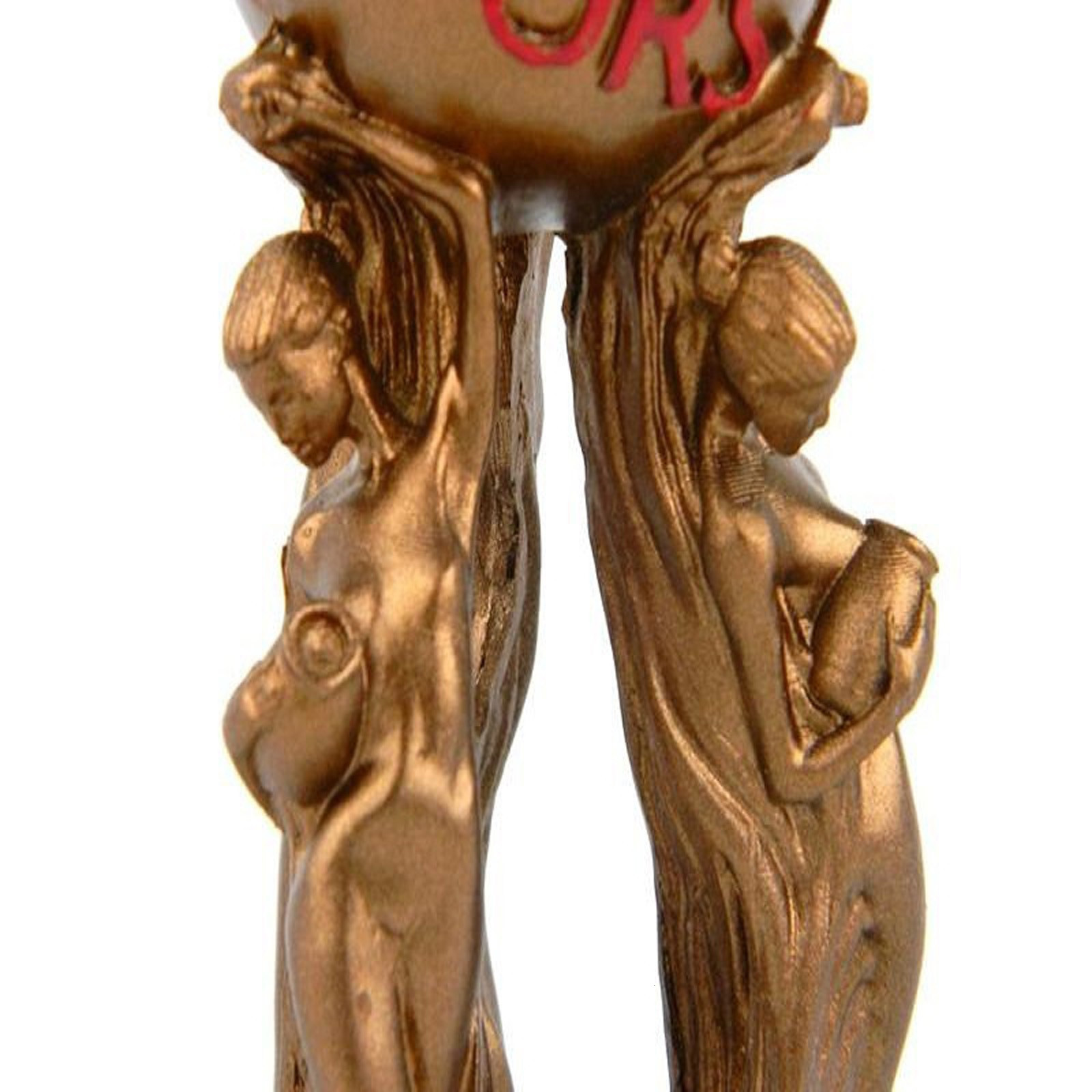 Decorative Objects Figurines The World Is Yours Statue Resin Champion Sculpture Trophy Office Home Decor for Birthdays Graduations HouseWarming 230818