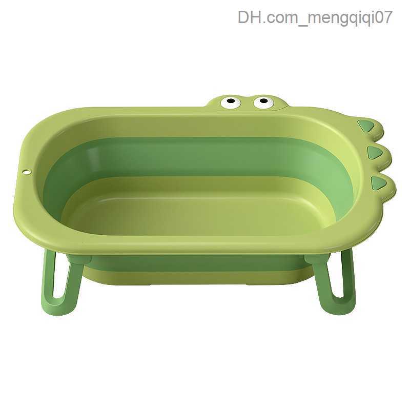 Bathing Tubs Seats Baby bathtub with cushion foldable cartoon sitting bathtub for newborns cute baby safety bathtub baby bathtub with drainage hole Z2