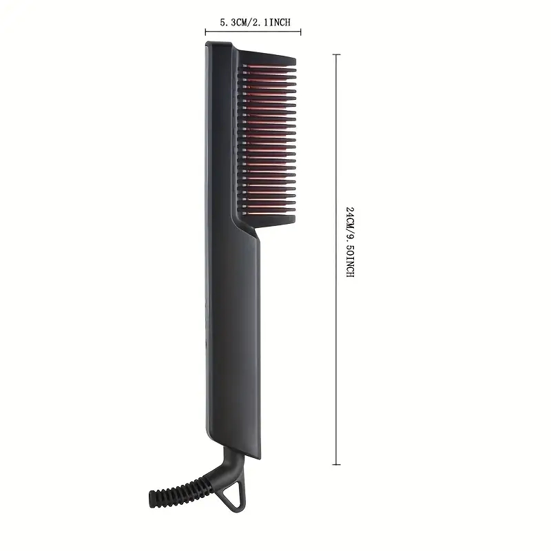 Hair Straight Comb Beard Comb Electric Beard Straightening Comb With Six Speed Temperature Digital Temperature Display