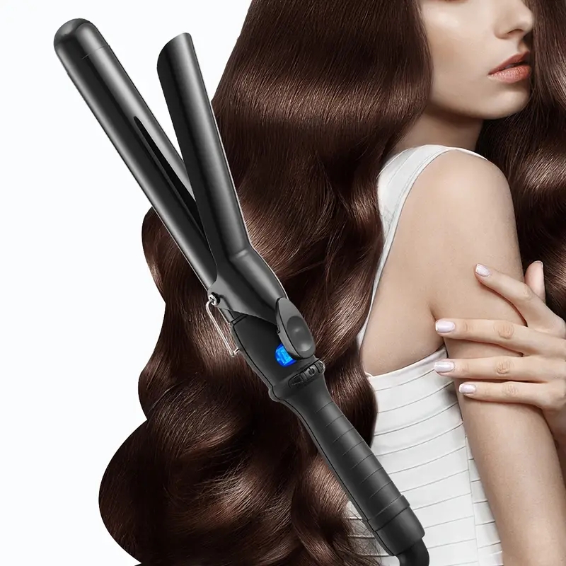 32mm Professional Ceramic Clipped Curling Iron Hair Curler Negative Ion Hair Curling Wand Electric Curling Iron