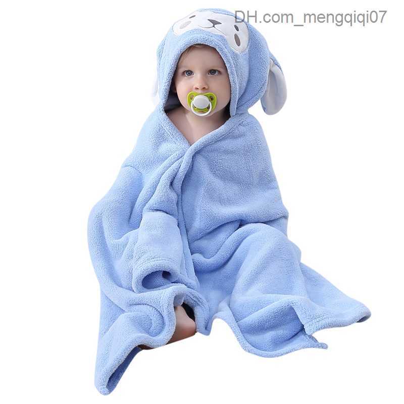 Towels Robes Soft and skin friendly children's bath towel cloak quick drying robe hooded cartoon pattern baby hat baby bath towel Z230819