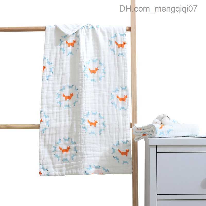 Towels Robes Cotton high-density six layer large towel cotton children's towel baby shower belly packaging towel waterproof bathroom towel Z23081