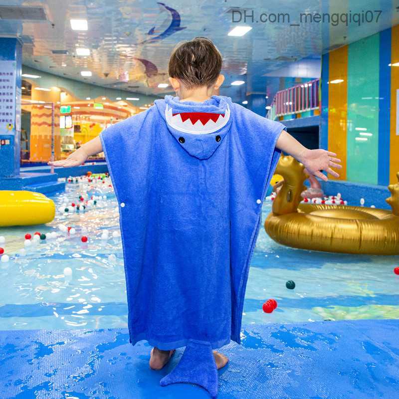 Towels Robes Cute Baby Shower Gel Girls' Pajamas Children's Dinosaur Hooded Beach Towels Boys' Bathrobe Pajamas Baby Pajamas Children&#