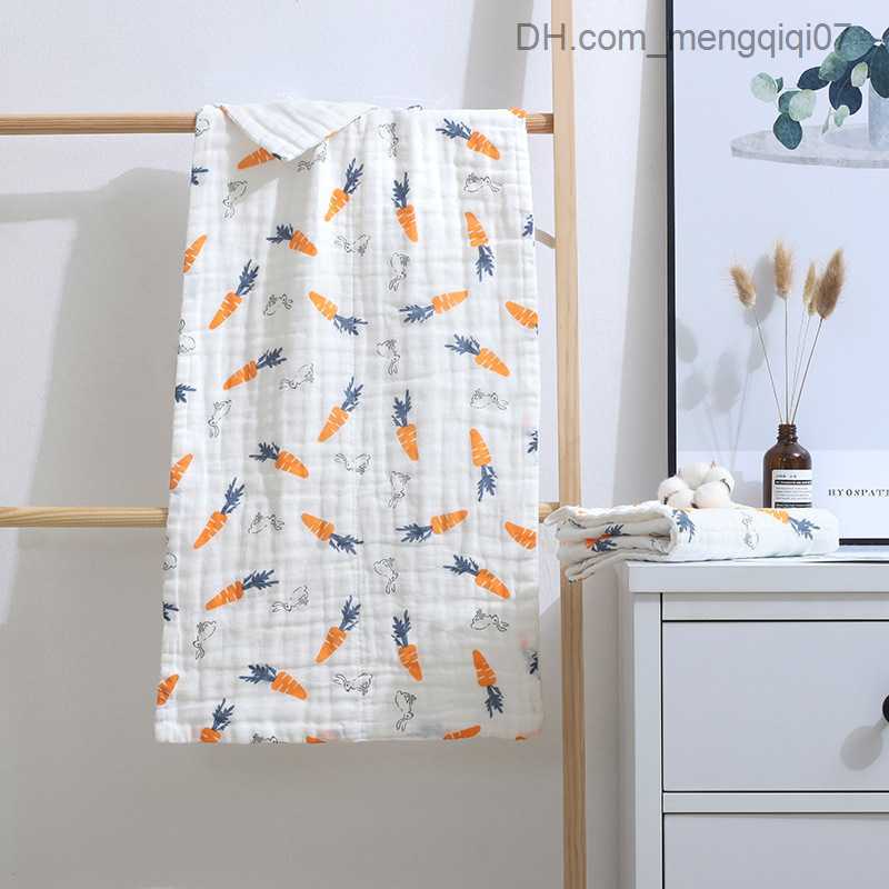 Towels Robes Cotton high-density six layer large towel cotton children's towel baby shower belly packaging towel waterproof bathroom towel Z23081