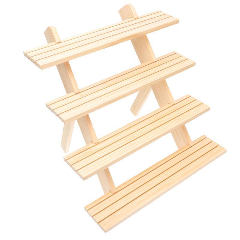 Novelty Items 1 Ladder Display Shelf Wooden Jewelry Display Stand Detachable Jewelry Holder 4-Layer 3-Layer Showing Shelf Earring Display Rack 230817
