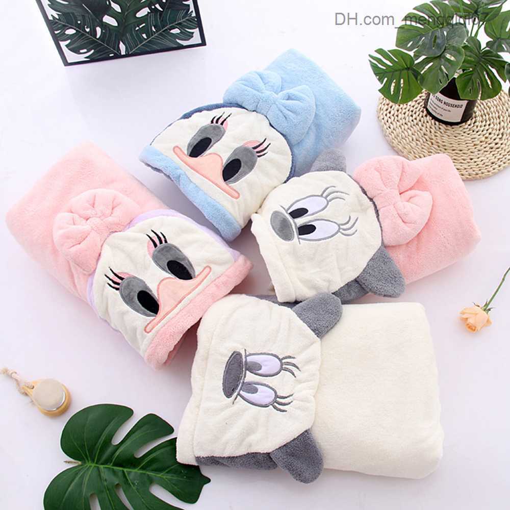 Towels Robes Baby shower gel flannel cape cartoon boy girl super soft hooded spa bath towel baby shower gift Z230819