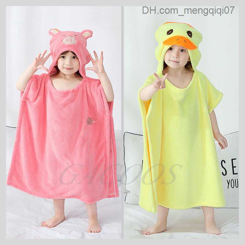 Towels Robes Baby Bath Towel Hooded Elephant Velvet Towel Boy Newborn Baby Bath Towel Super Soft Sleep Swaddle Packaging Blanket Baby Clothing Z230819