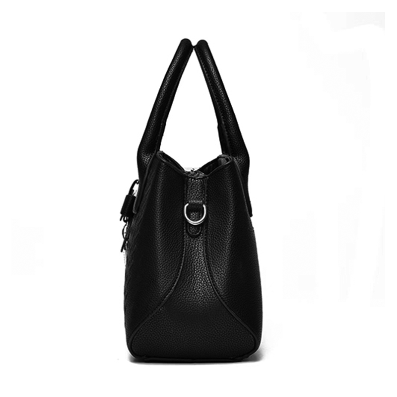 Women's wallet and handbag shoulder bag, women's designer shoulder bag, black//white, handbag