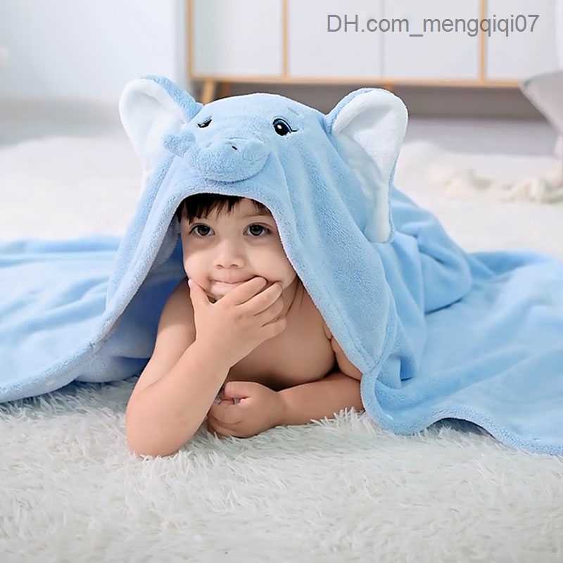 Towels Robes Baby shower towel baby shower towel coral velvet hooded cape soft and absorbent quick drying baby shower towel Z230819