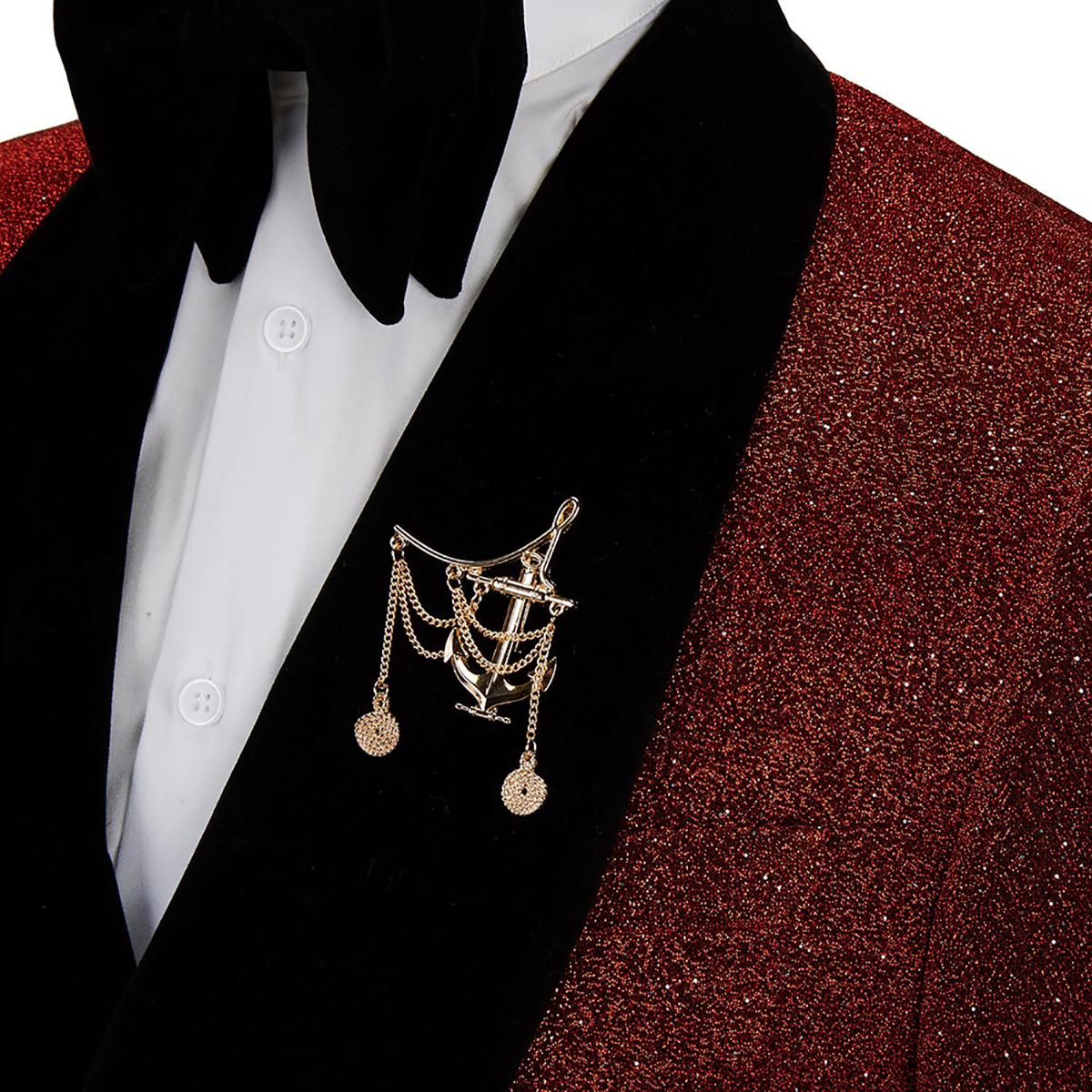 Sparkly Fashion Men's Suit Blazer Shawl Lapel Tuxedos Slim Fit Groom Wear For Wedding Prom Evening Party Only Jacket Customize