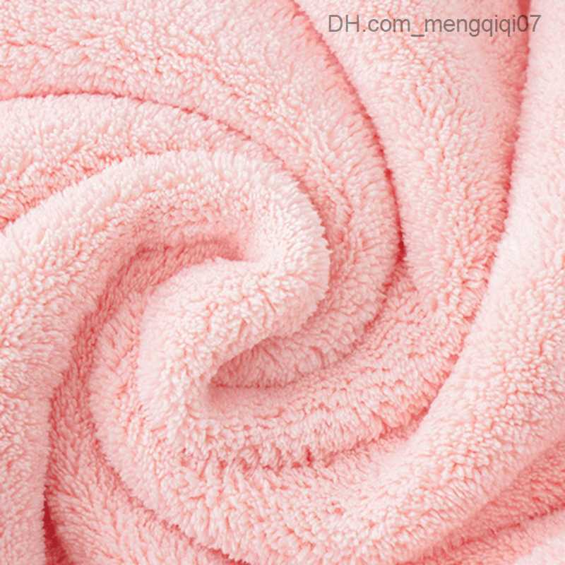 Towels Robes Baby shower cap towel Wearing coral velvet cartoon soft liposuction baby quick drying swimsuit bath towel Z230819