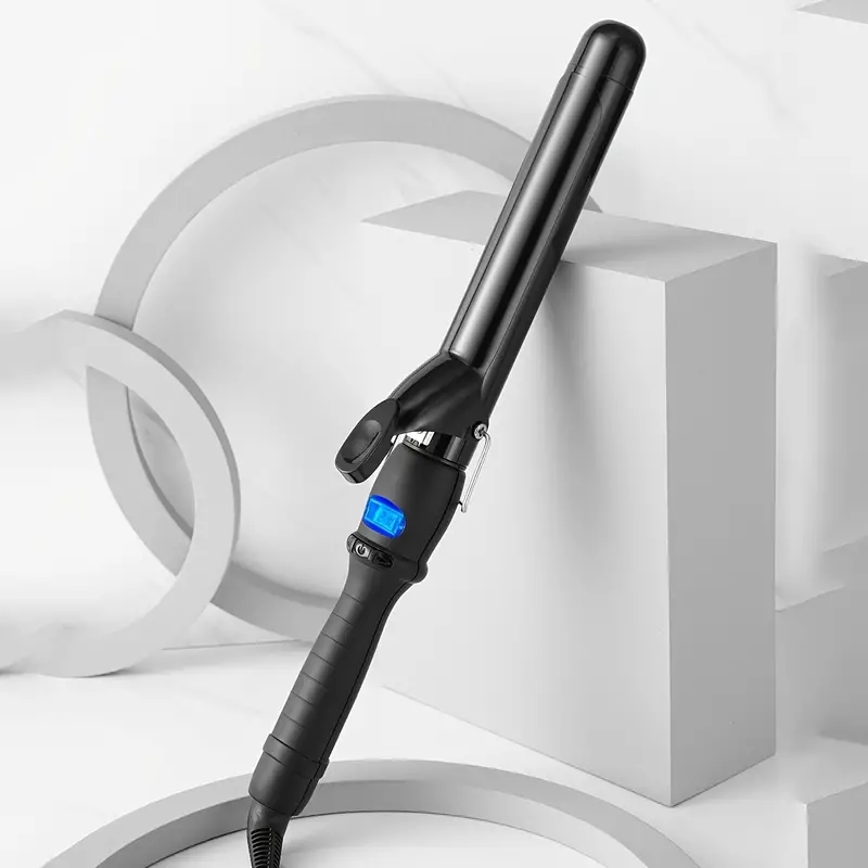 32mm Professional Ceramic Clipped Curling Iron Hair Curler Negative Ion Hair Curling Wand Electric Curling Iron