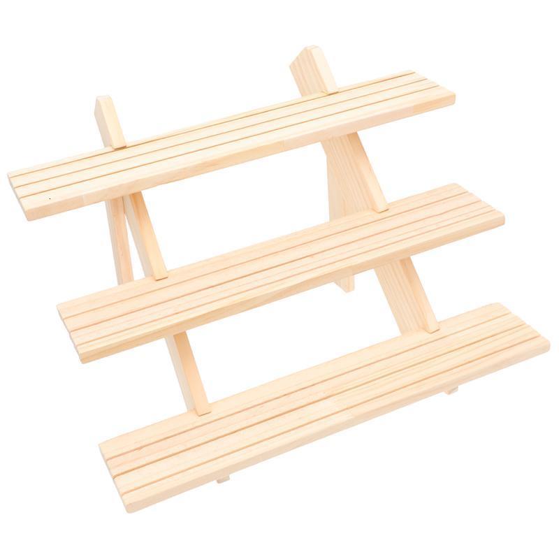 Novelty Items 1 Ladder Display Shelf Wooden Jewelry Display Stand Detachable Jewelry Holder 4-Layer 3-Layer Showing Shelf Earring Display Rack 230817