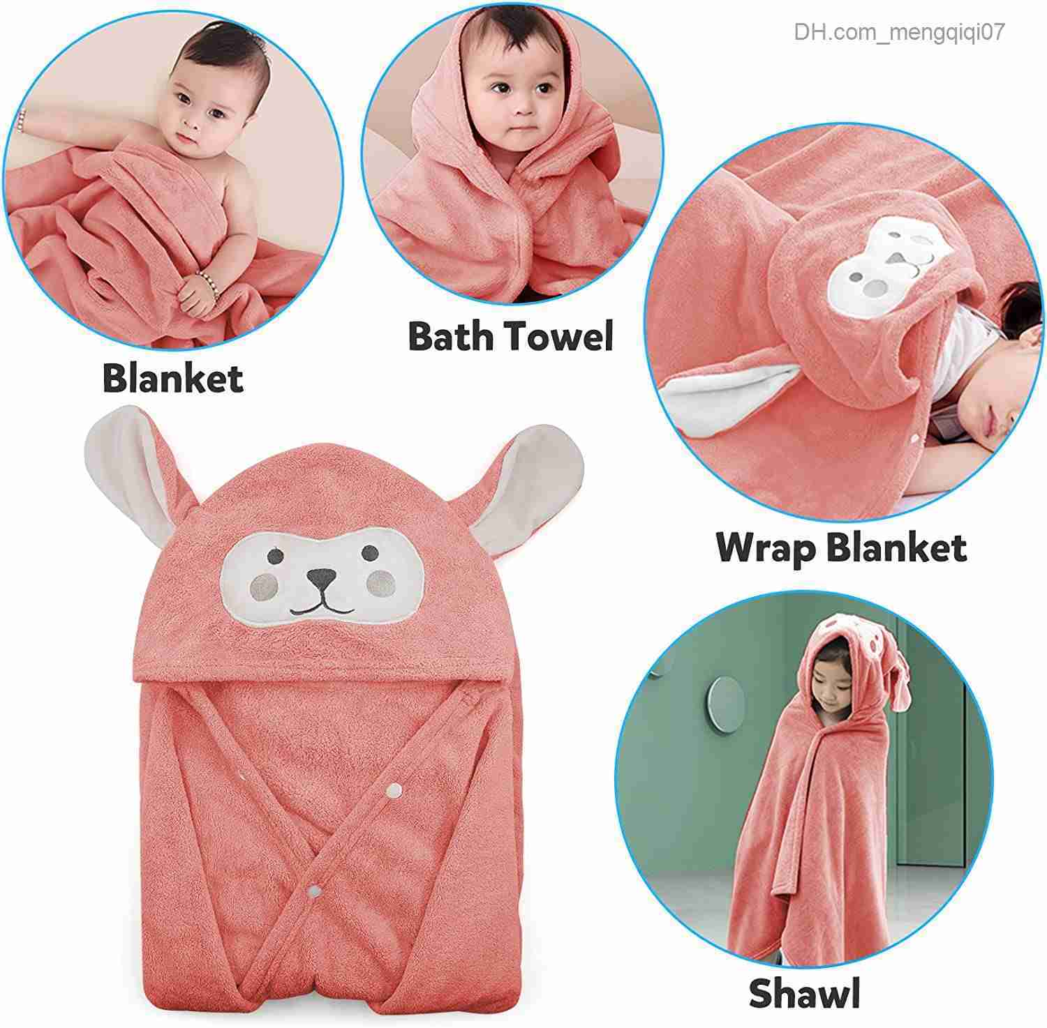 Towels Robes Christmas Elk Baby Bathroom Flannel Cloak Cartoon Boys and Girls Super Soft Hooded Spa Velvet Robe Bath Towel Baby Shower Gift Z230819