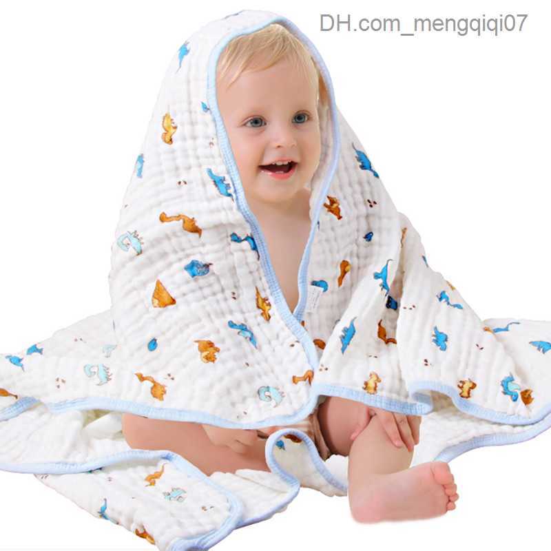 Towels Robes Baby bath towel fine cotton cloth children's bath towel baby blanket packaging newborn baby young boy girl Gauze cotton 105 * 105cm 
