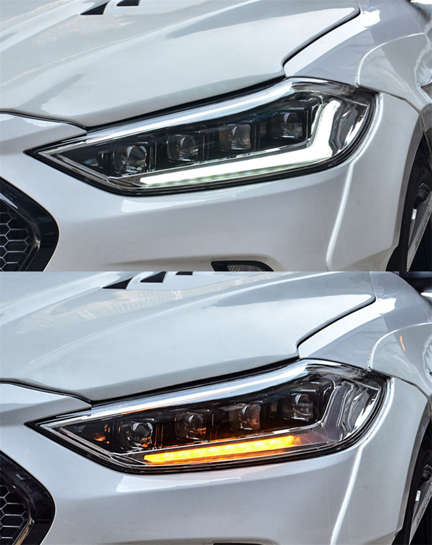 LED Head Light Assembly For Hyundai Elantra 20 16-20 20 Matrix Front Headlights Replacement Signal Driving Light