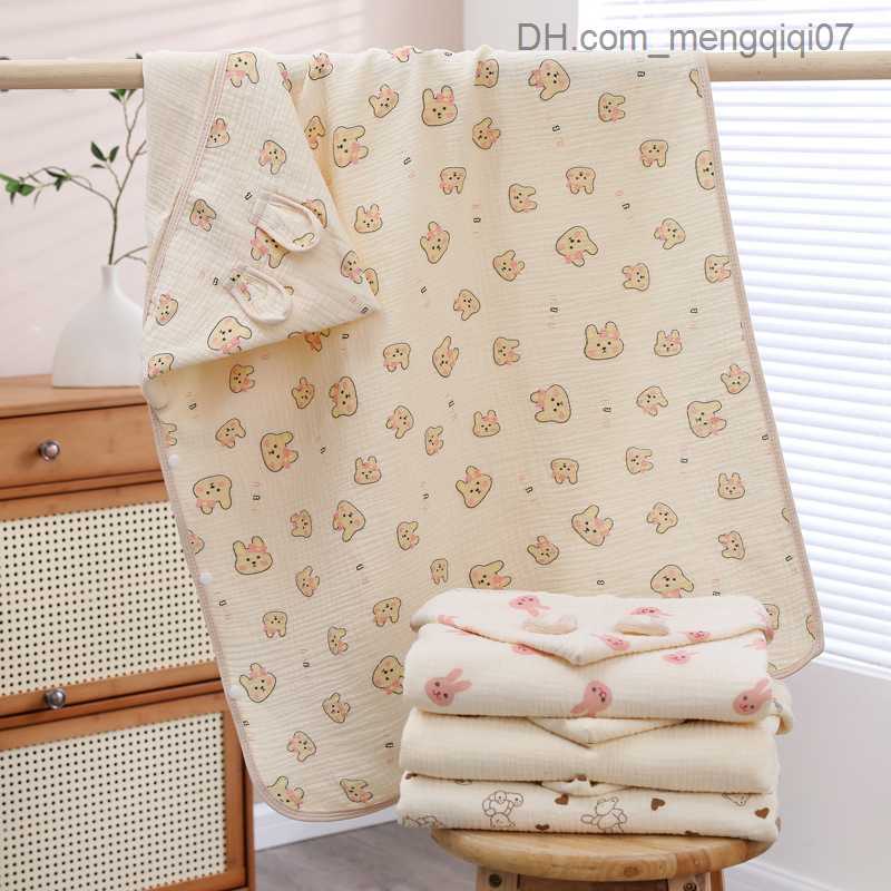 Towels Robes Fine linen baby bath towel with hood bear rabbit children's bathtub baby bathtub baby bathtub and shower product newborn blanket 70 