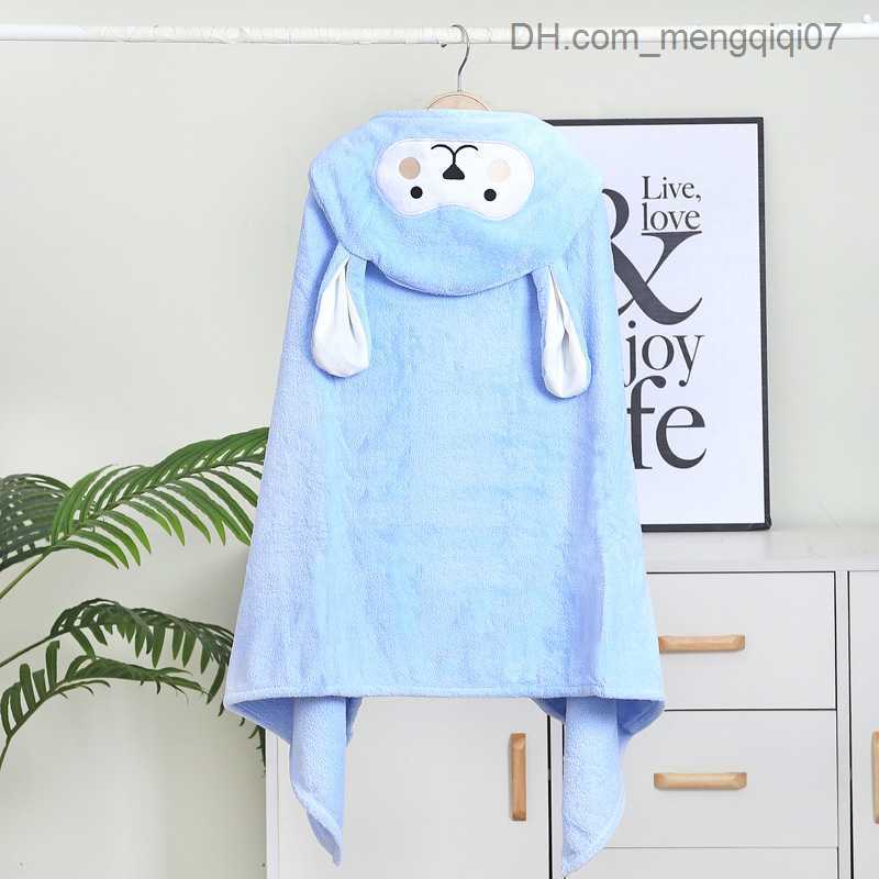 Towels Robes Baby Robe Cartoon Rabbit Hoodie Children's Pajamas Bath Towel Boys and Girls Soft Bathroom Pajamas Children's Clothing -70x140c