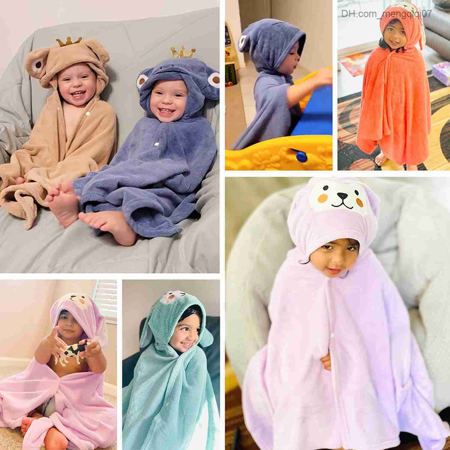 Towels Robes Christmas Elk Baby Bathroom Flannel Cloak Cartoon Boys and Girls Super Soft Hooded Spa Velvet Robe Bath Towel Baby Shower Gift Z230819