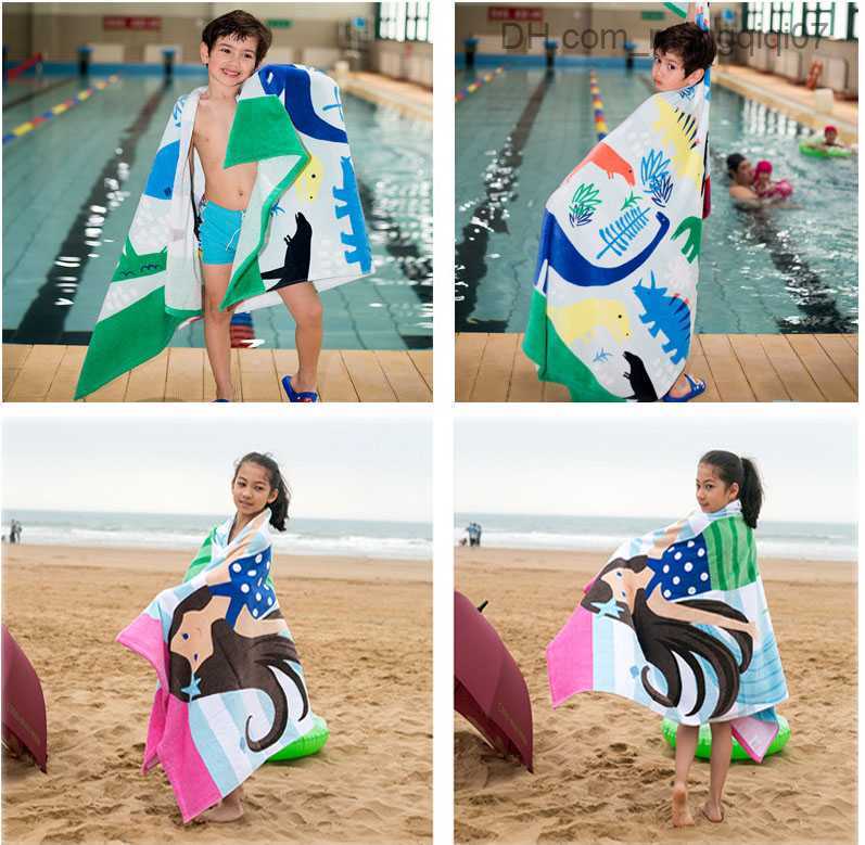 Towels Robes Baby hooded towel children's beach towel cotton bath towel children's bath towel Z230819