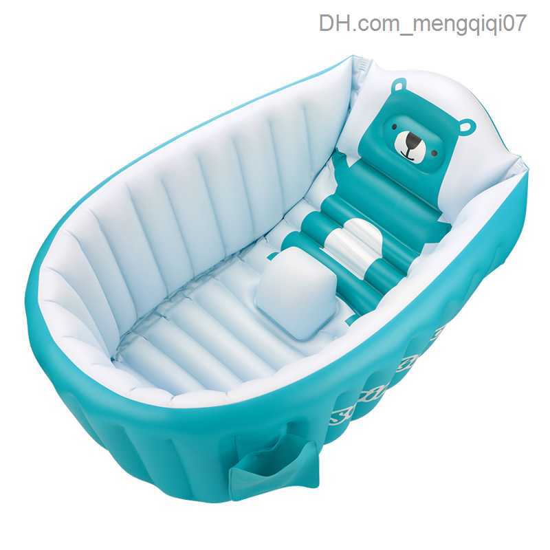 Bathing Tubs Seats PVC inflatable baby bathtub Portable baby bathtub Sitting bathtub Non slip swimming pool Folding bathtub Z230818