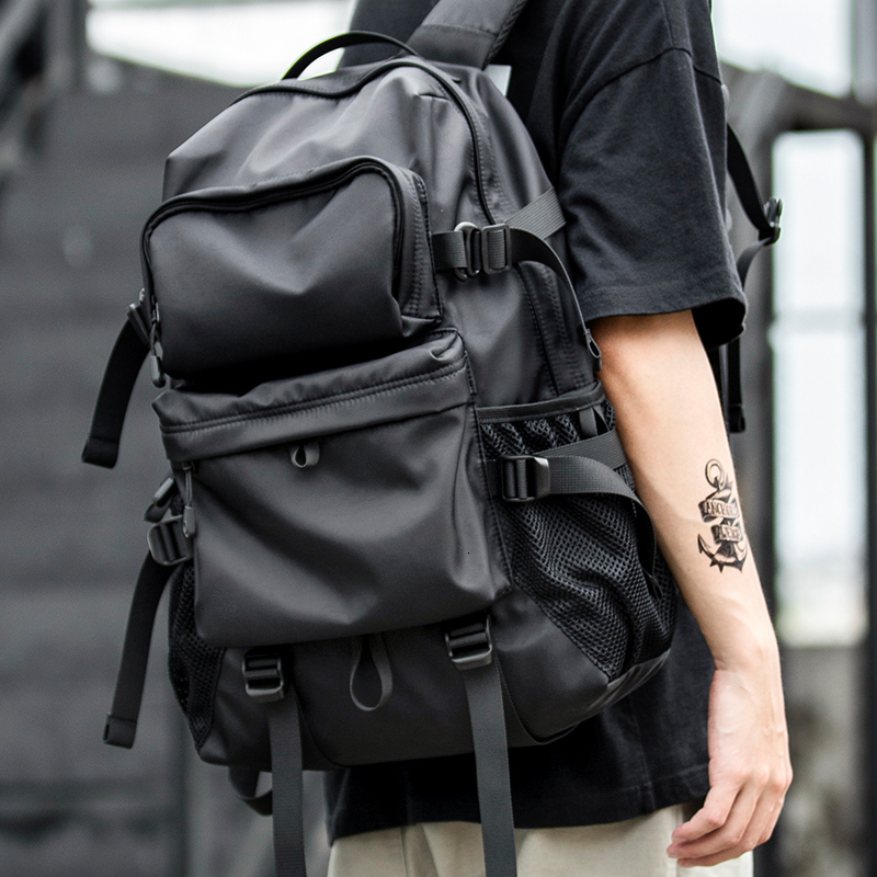 School Bags Sell Well Casual Street Style Male Backpack Large Capacity 17inch Laptop Travel BackPack Tiding University College Schoolbag 230817