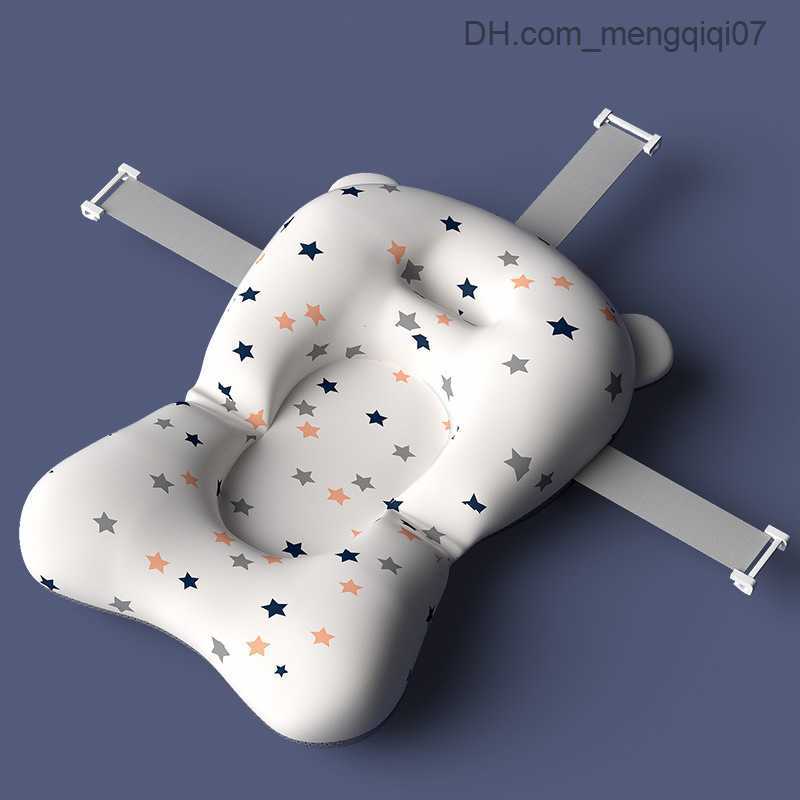Bathing Tubs Seats Baby bathtub with cushion foldable cartoon sitting bathtub for newborns cute baby safety bathtub baby bathtub with drainage hole Z2