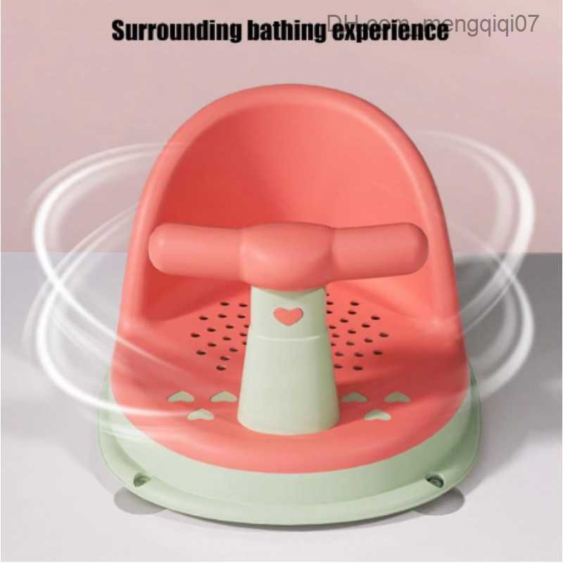 Bathing Tubs Seats Baby bathtub chair bathtub cushion chair safety and anti slip newborn baby care children's cute bathroom chair 6-18 months old