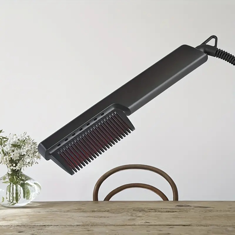 Hair Straight Comb Beard Comb Electric Beard Straightening Comb With Six Speed Temperature Digital Temperature Display