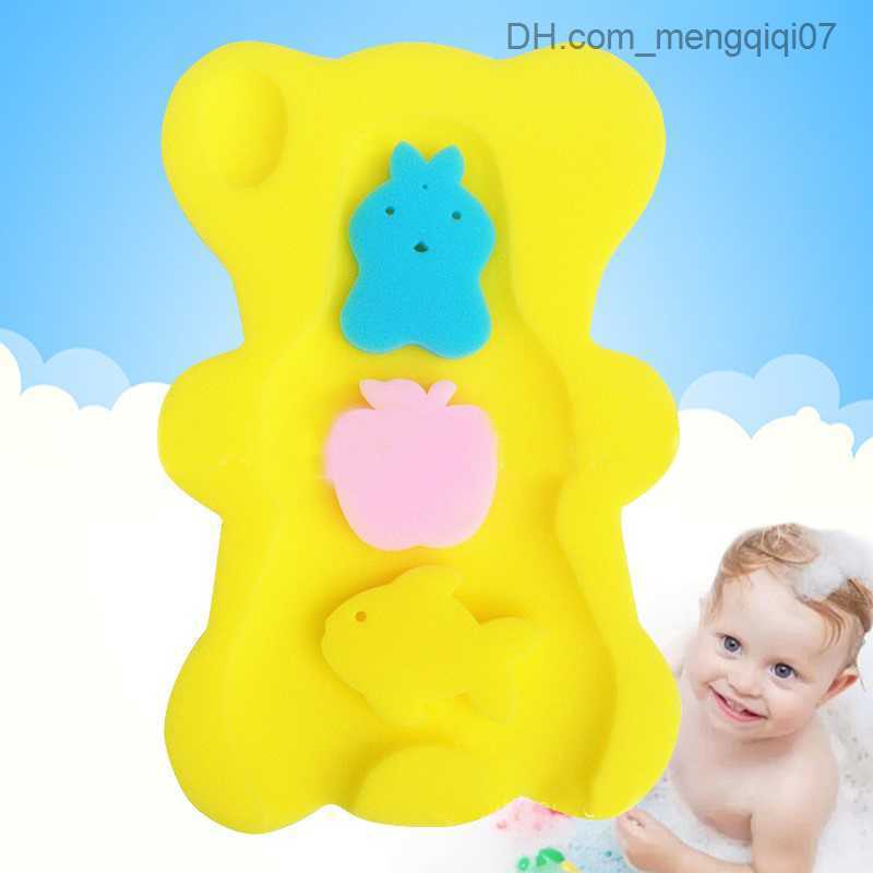 Bathing Tubs Seats Baby soft bath sponge seat anti-skid foam pad body support pad bathroom supplies Z230818