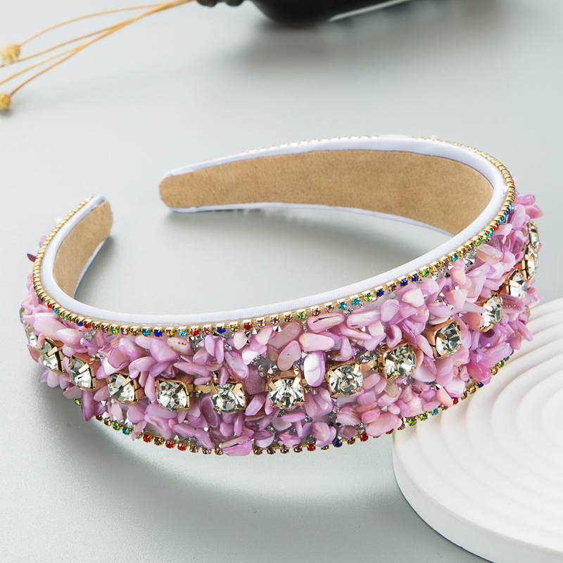 Fashion Headband Baroque Hair Hoop Colored Turquoise Head Bands FG1014