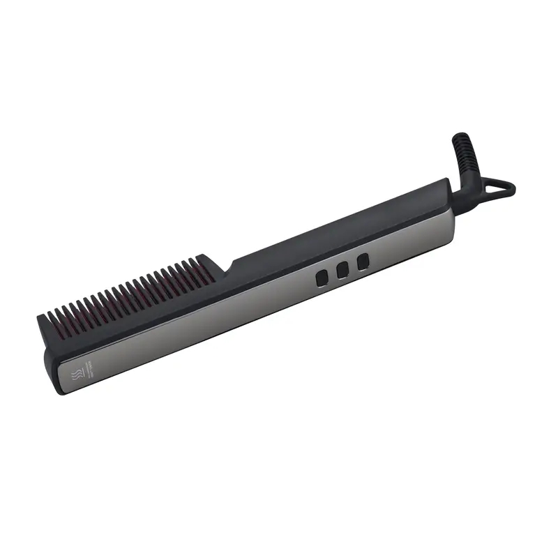 Hair Straight Comb Beard Comb Electric Beard Straightening Comb With Six Speed Temperature Digital Temperature Display