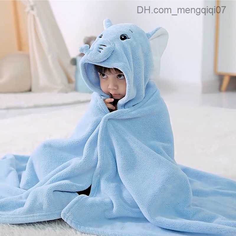Towels Robes Baby shower towel baby shower towel coral velvet hooded cape soft and absorbent quick drying baby shower towel Z230819