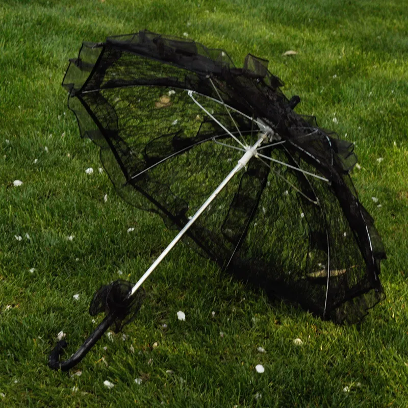 Parasols Simple Wedding Supplies Lace Hollow Bride Wedding Umbrella Photo Decoration Photography PropsZZ