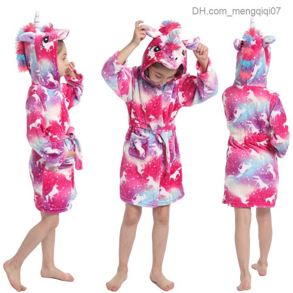 Towels Robes Chldren towels robes bathrooms baby spa parties children's pajamas children's pajamas unicorns Kigurumi pajamas evening gowns Z