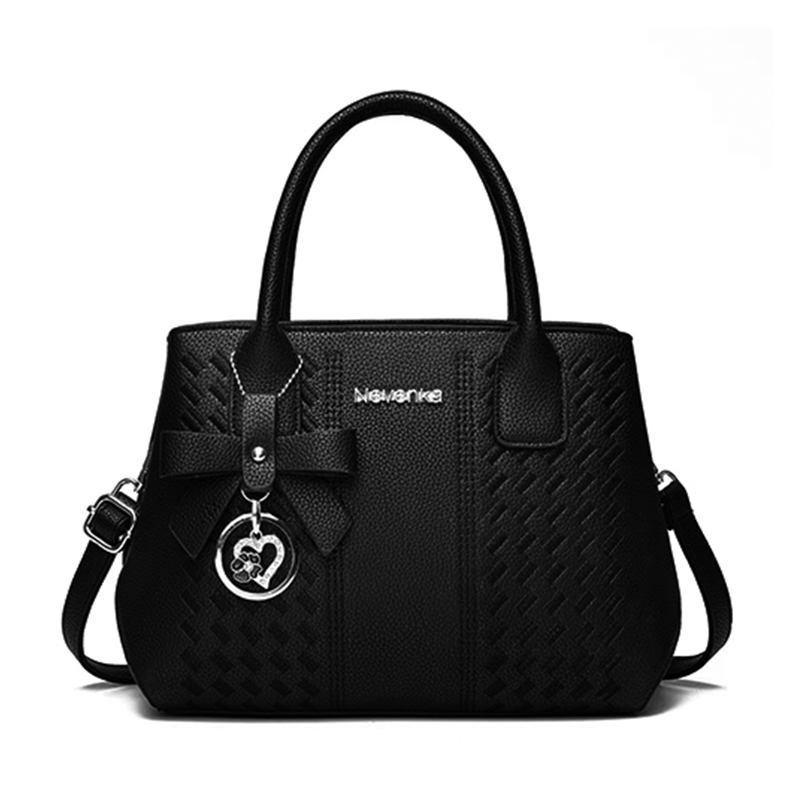 Women's wallet and handbag shoulder bag, women's designer shoulder bag, black//white, handbag
