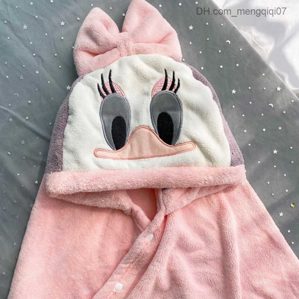Towels Robes Baby shower gel flannel cape cartoon boy girl super soft hooded spa bath towel baby shower gift Z230819