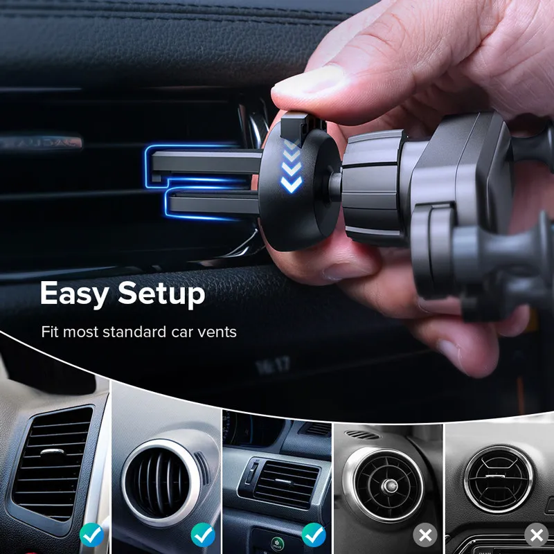 Car Phone Holder Cellphone car Holder car Phone Stand Kick Stand for Phone car Vent Phone Mount car Supplies Magnetic Phone car Mobile Phone Holder