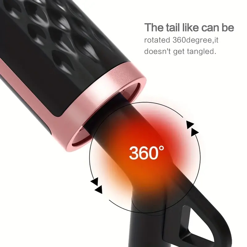 Portable Ionic Beard Straightener for Men - Fast Heated Hair Straightening Brush for Men's Hair Styling