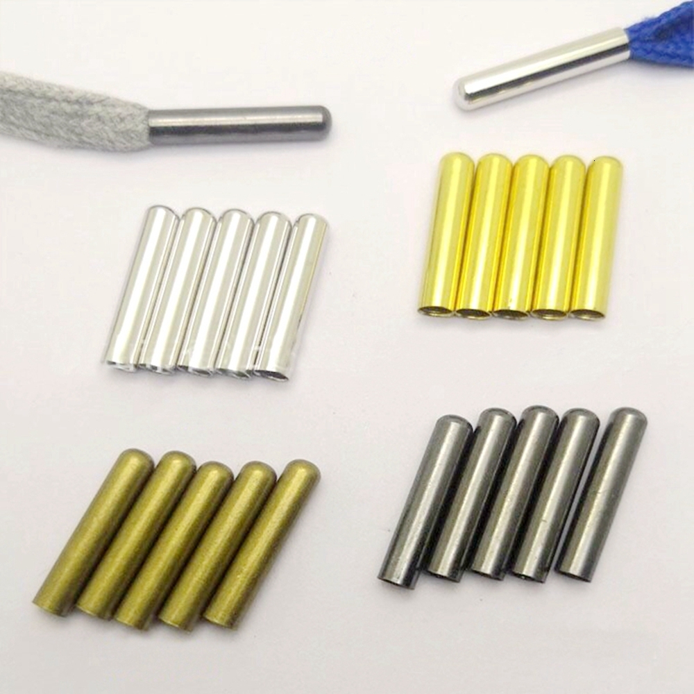Shoe Parts Accessories 100 PCS Set Seamless Metal Aglet DIY Shoelace Repair Replacement Lace Tips Drawstring Hoodie String Head 230816