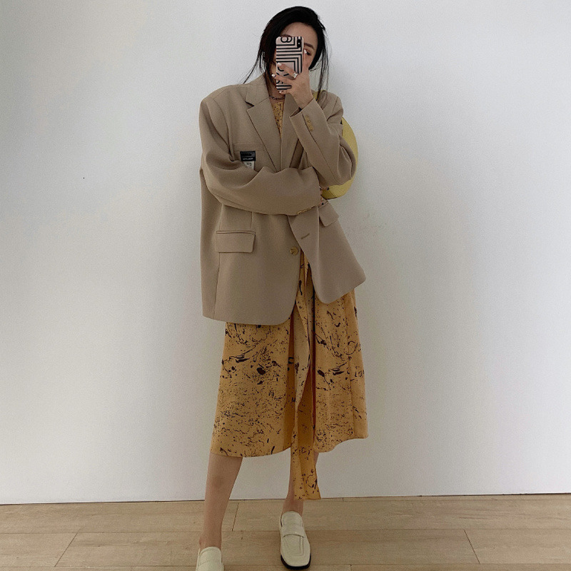 Womens Suits Blazers Women Spring Autumn Korean Style Elegant Soft Leisure Single Breasted Allmatch Solid Female Trendy Simple Office 230817