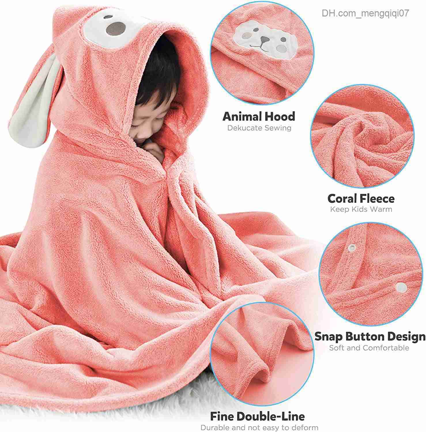 Towels Robes Unisex Baby Bathroom Flannel Cloak Cartoon Boys and Girls Super Soft Hooded Spa Robe Bathtowel Cover Baby Shower Gift Z230819