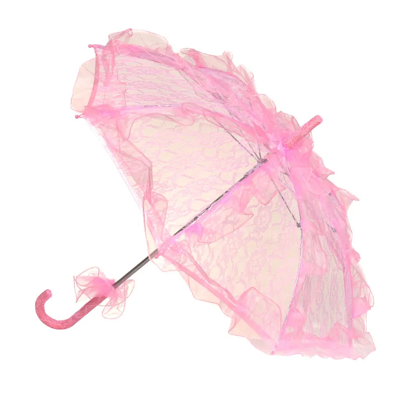 Parasols Simple Wedding Supplies Lace Hollow Bride Wedding Umbrella Photo Decoration Photography PropsZZ